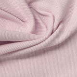 Cotton Stretch Rib Knit Fabric, 240 gsm, 125 cm — Pink — photo 1
