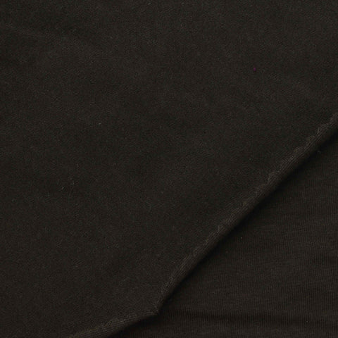 Cotton Viscose Jersey Knit Fabric, 170 gsm, 155 cm — Black