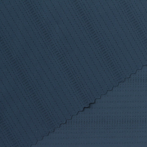 Jacquard Nylon Stretch Knit Fabric, 170 gsm, 165 cm — Navy