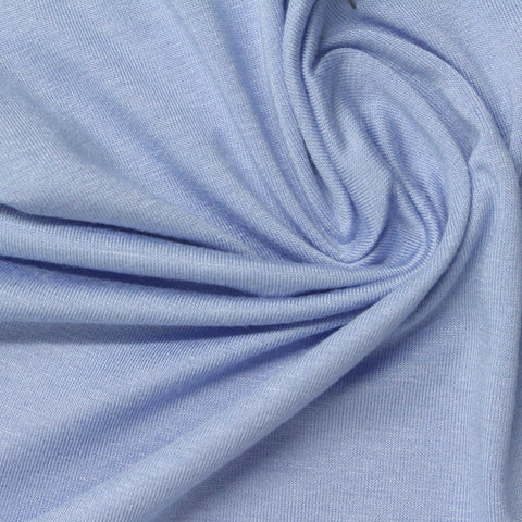 Viscose Stretch Jersey Knit Fabric, 215 gsm, 165 cm — Blue