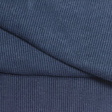 Cotton Stretch Rib Knit Fabric, 350 gsm, 120 cm — Navy — photo 1