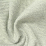 Light Grey Marl Rib Knit, Cotton, 470 gsm — photo 1