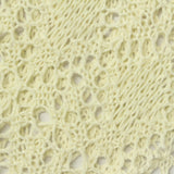 Light Yellow Floral Pointelle Knit, Poly-Cotton — photo 1
