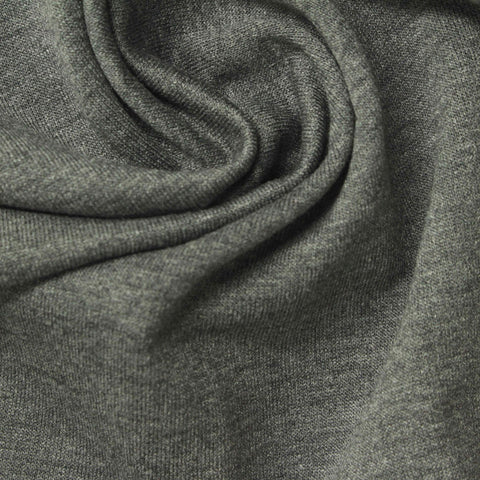 Grey Marl French Terry, Poly-Viscose, 248 gsm