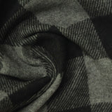 Black Plaid Jacquard, Poly-Viscose, 290 gsm — photo 1