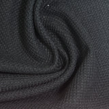 Dark Grey Square Waffle Knit, Polyester — photo 1