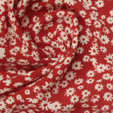 White Floral Chiffon, Polyester, 114 gsm — photo 1