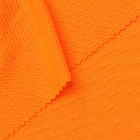 100% Polyester Birdseye Knit Fabric, 150 gsm, 170 cm — Orange