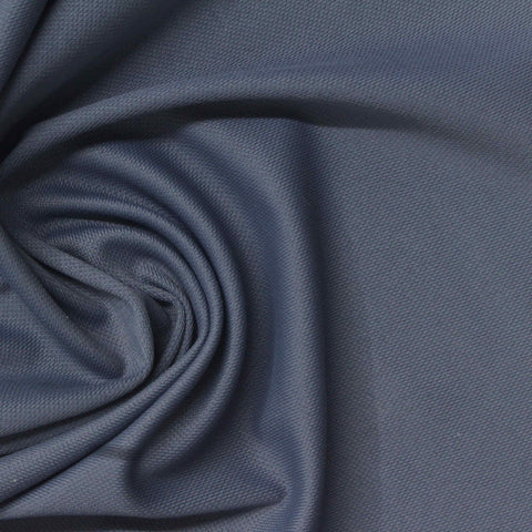 Nylon Stretch Piqué Knit Fabric, 155 gsm, 175 cm — Navy