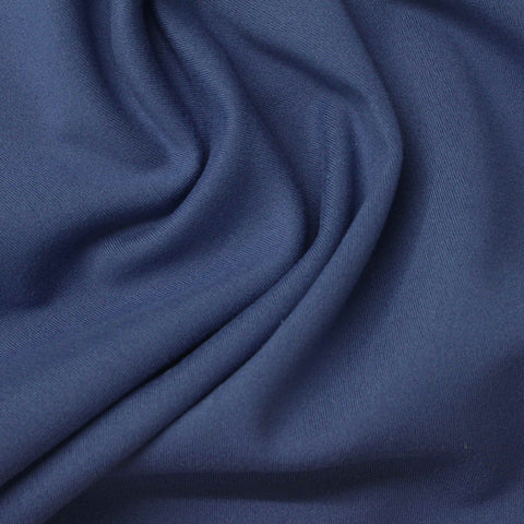 Polyester Stretch Sateen Fabric, 230 gsm, 150 cm — Navy