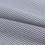 Black Houndstooth Woven, Polyester — photo 1