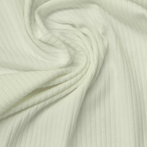 Polyester Stretch Rib Knit Fabric, 190 gsm, 156 cm — Green
