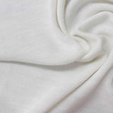 Polyester Viscose Stretch Chunky Knit Fabric, 177 gsm, 155 cm — White — photo 1