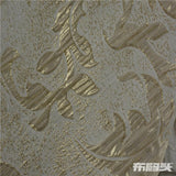 Gold Floral Jacquard, Poly-Viscose, 160 gsm — photo 1
