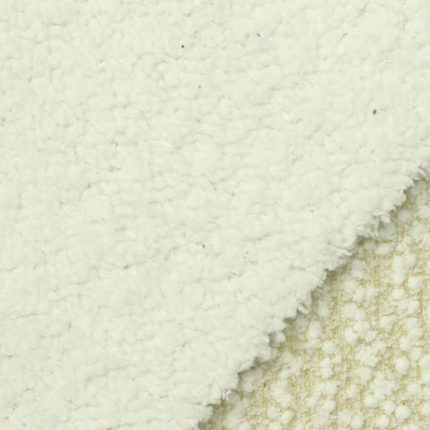Yarn-Dyed 100% Polyester Chenille Fabric, 450 gsm, 175 cm — Beige