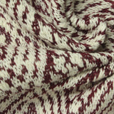 Jacquard Polyester Cotton Chunky Knit Fabric, 360 gsm, 170 cm — White — photo 1