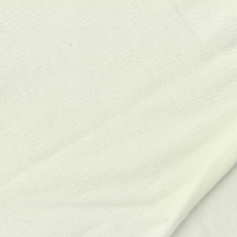 Brushed 100% Cotton Jersey Knit Fabric, 185 gsm, 160 cm — White