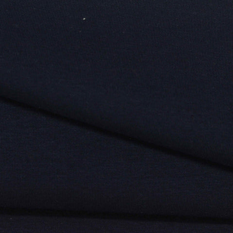 Cotton Polyester Stretch Scuba Knit Fabric, 330 gsm, 160 cm — Navy, ref EF-269926
