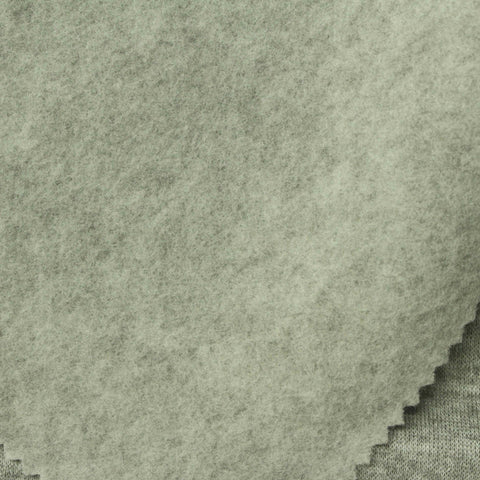 Heathered Grey-Green Marl Jersey Knit, Polyester, 210 gsm