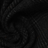 Dark Grey Plaid Ponte Knit, Viscose-Nylon — photo 1