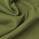Polyester Stretch Waffle Knit Fabric, 260 gsm, 138 cm — Green — photo 1