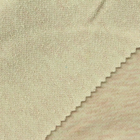Light Beige Marl French Terry, Cotton-Poly, 230 gsm