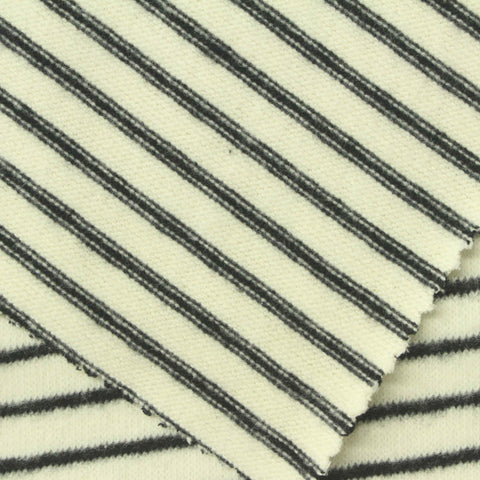 Dark Grey Stripe Chunky Knit, Cotton