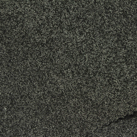 Dark Grey Marl Ponte Knit, Poly-Viscose, 330 gsm, 160 cm