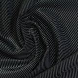 Polyester Stretch Corduroy Fabric, 280 gsm, 150 cm — Black — photo 1