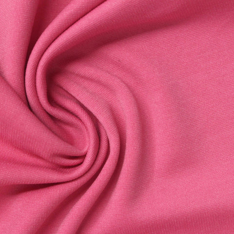 Polyester Stretch Ponte Knit Fabric, 348 gsm, 160 cm — Pink