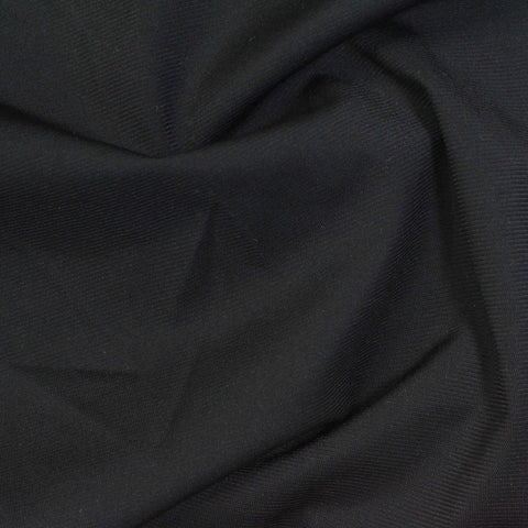 Nylon Stretch Warp Knit Fabric, 165 gsm, 155 cm — Black