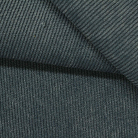 Polyester Stretch Corduroy Fabric, 240 gsm — Blue