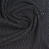 Dark Grey Vertical-Stripe Rib Knit, Viscose-Poly, 300 gsm — photo 1
