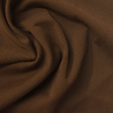 Polyester Stretch Warp Knit Fabric, 260 gsm, 140 cm — Brown