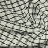Black Check Warp Knit, Polyester — photo 1
