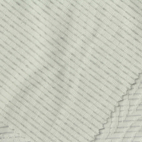 White Tone-on-Tone Jacquard, Spandex