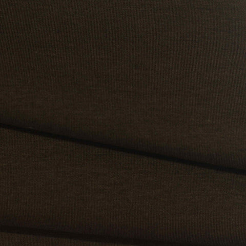 Polyester Cotton Blend Stretch Scuba Knit Fabric, 360 gsm, 180 cm — Brown