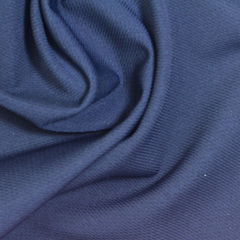 Blue Marl Interlock Knit, Polyester, 240 gsm