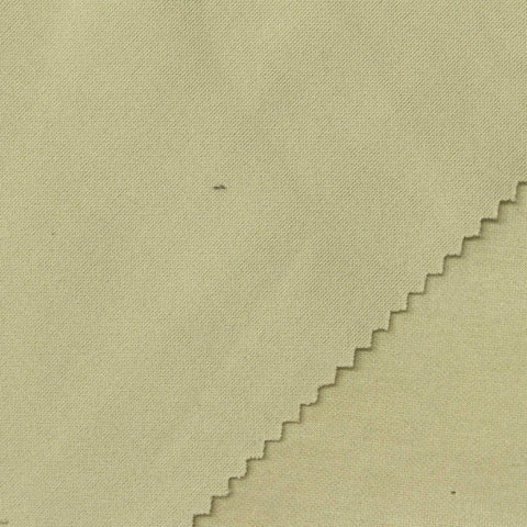 Washed Polyester Modal Stretch Scuba Knit Fabric, 220 gsm, 160 cm — Khaki