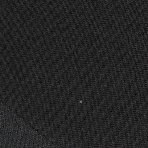 Polyester Cotton Stretch Knit Fabric, 330 gsm, 160 cm — Black