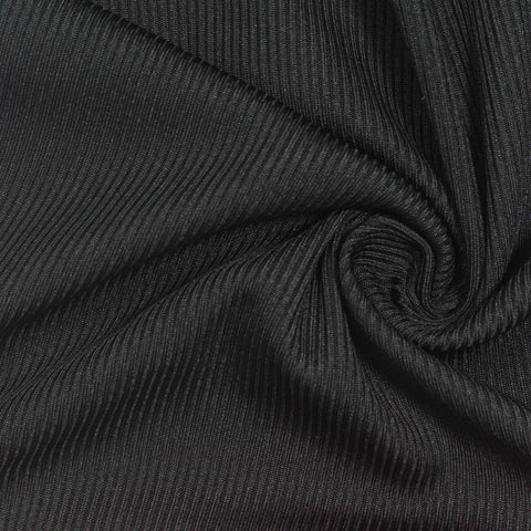Black Rib Knit, Polyester