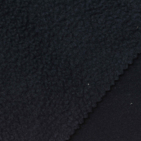 Polyester Viscose Stretch Jersey Knit Fabric, 185 gsm, 155 cm — Black