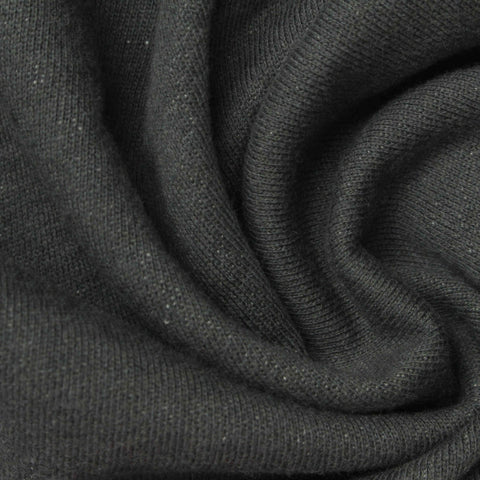 Dark Grey Marl French Terry, Cotton, 325 gsm