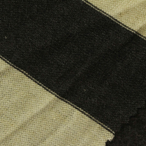 Beige Horizontal-Stripe Jersey Knit