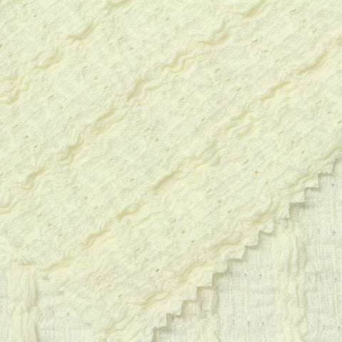 Yellow Fine-Grid Crepe, Polyester