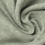 Dark Grey Marl Rib Knit, Cotton-Poly, 360 gsm — photo 1
