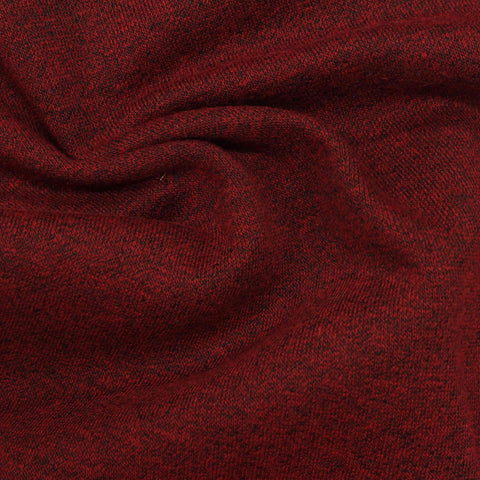 Red Marl French Terry, Cotton-Poly, 244 gsm