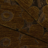 Brown Floral Chenille, Poly-Nylon — photo 1