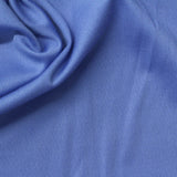 Brushed Polyester Stretch Interlock Knit Fabric, 242 gsm — Blue — photo 1