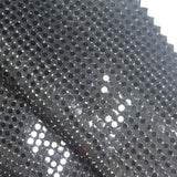 Silver Dots Rib Knit, Polyester — photo 1